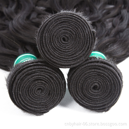 Brazilian Human Hair Bundles Virgin Hair Bundles Water Wave Hair Bundles